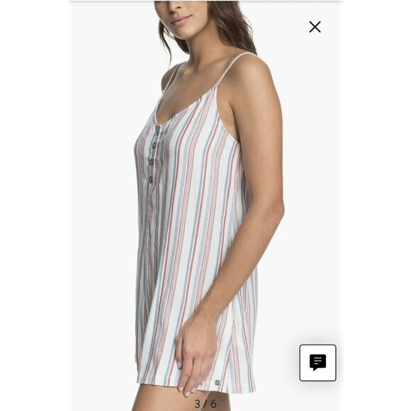 Roxy Coconut Sunshine Stripe Romper Medium - Picture 2 of 16